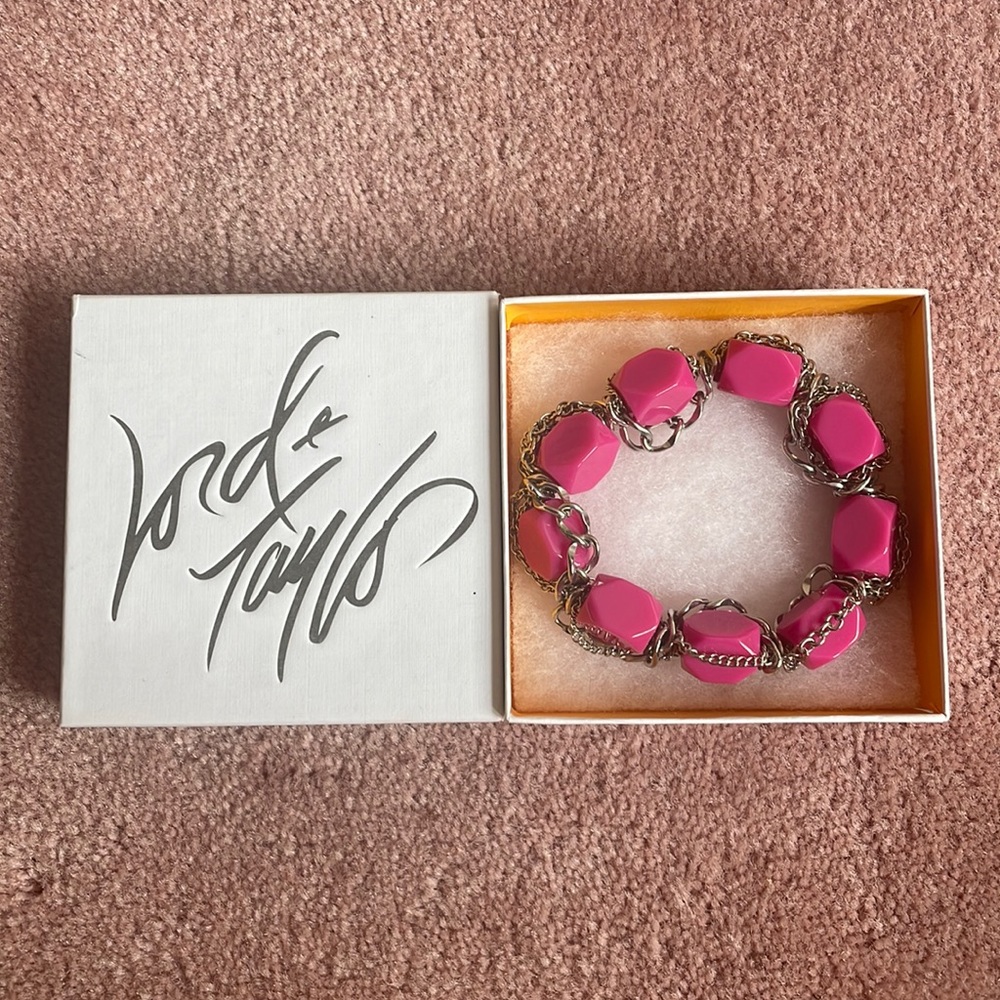 Pink Chain Bracelet Lord & Taylor